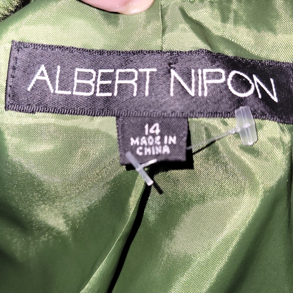 Albert Nipon Silk Wool Blend Blazer Jacket in 14 - Picture 5 of 6